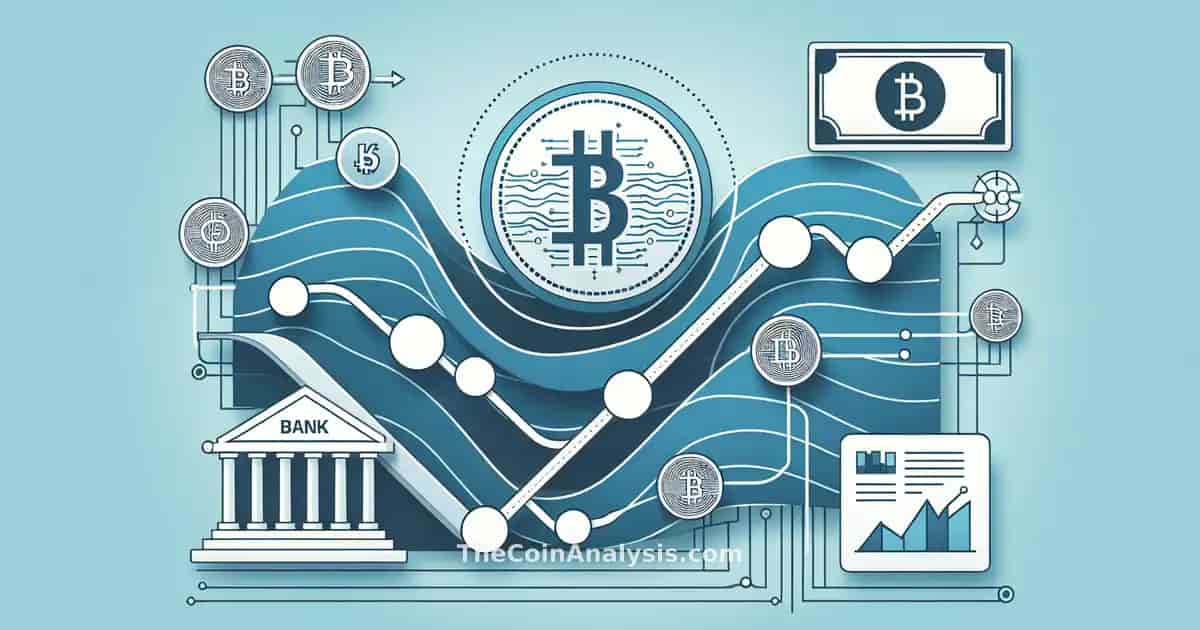 KBank and Ripple logos linked by digital currency icons and arrows illustrating cross-border money flow connections.