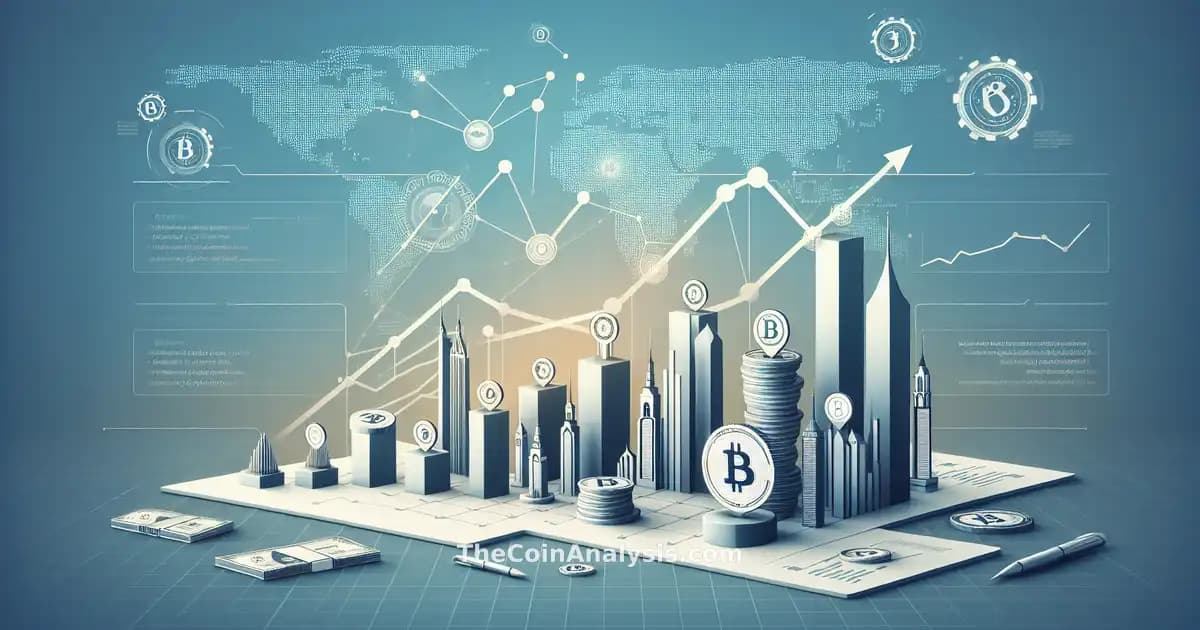 Infographie moderne montrant une forte hausse des sorties de cryptomonnaies d'Iran sur fond de conflits géopolitiques.