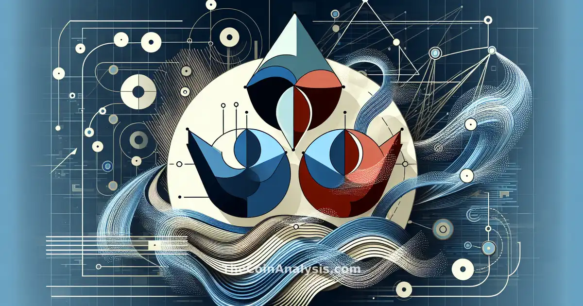 Abstract digital network with interconnected geometric logos of Aave, Curve, and DeFi symbols symbolizing urgent collaboration.